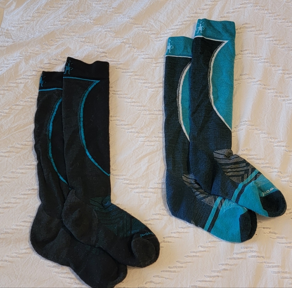 Smartwool Women's Med (7-9) Ski Socks Ocer the Calf
